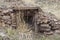 Old house sod root cellar stone entrance