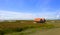 Old house at Thale Noi with blue sky, Chaloem Phrakiat Bridge, P