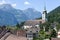 Old houses at Altdorf in the Canton of Uri