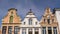 Old houses at the great market in Mechelen Belgium