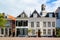 Old houses in Leiden, Netherlands