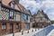 Old houses on the Motte street in Amiens, France, Europe.