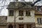 Old houses on Am Olberg street in the historical center Nuremberg castle in Nuremberg, Bavaria, Germany. October 2014