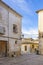 Old houses on Plaza de Albornoz in Requena Valencia