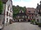 Old Houses in Rhenish style on the alleys of Kaysesberg, France