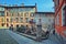 Old houses in Saluzzo, Italy.