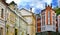 Old houses on the St. Andrew\'s Descent street in Kyiv