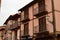 Old Houses In The Town Square Of Ayllon Cradle Of The Red Villages In addition Of Beautiful Medieval Town In Segovia. Architecture