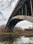 Old `humpbacked` bridge in the Kirovsky district of Kazan, Russia.