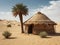 Old hut in the arid desert