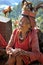 Old Ifugao woman in traditional clothes