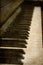 Old image of piano keys