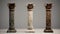 Old imaginary roman greek style columns