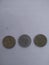 Old indian twenty five paise coins in different design in different year
