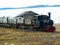 Old industrial train in Ny Alesund. Svalbard, Spitsbergen.