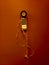 Old Institutional Push Button Wall Phone with Stretched Cord