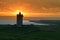 Old irish castle on west coast of ireland