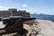 Old iron cannons, front of Faro Castillo del Morro lighthouse