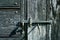 Old iron door latch