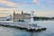 Old Istanbul train station with lighthouse on the Bosphorus