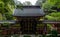 Old japanese arch in autunm forest, Honshu