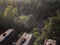 AN OLD JAPANESE BRIDGE HIGH OVER THE JUNGLE OF TAIWAN