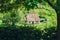 Old Jerry Houses Between Green Trees,Country Stile,Nature,Vacation and Rest,Toned