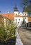 Old jewish quarter and basilica in Trebic