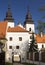 Old jewish quarter and basilica in Trebic