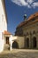 Old jewish quarter and basilica in Trebic