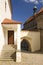 Old jewish quarter and basilica in Trebic