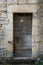 Old keyhole lock and doorknocker, Dordogne, France