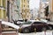 Old Kiev street, snow