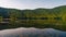 An old lake in a mountainous area