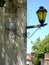 Old lantern in a house in Colonia del Sacramento