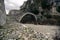 Old Lazaridi - Kontodimou arched stone bridge on Vikos canyon, Zagorohoria, Greece.