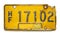 Old License Plate