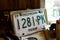 Old license plates