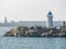 Old lighthouse located in Mangalia, Romania. One of the tourist attraction in the city of Mangalia