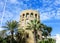 Old lighthouse in the marina Puerto Banus, Marbella, Spain