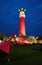 Old Lighthouse by night, Wangerooge, Germany