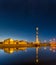 Old lighthouse in the port of Ostend in Belgium