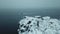 Old lighthouse on the shore of Barents Sea. Kola Peninsula landscape