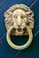 Old lion door knocker