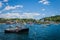 An old lobster boat in Boothbay Habor, Maine