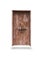 Old lock wood door isolated