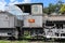 Old locomotive next to the railway station