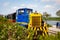 An old locomotive of a tourist train in Saint Valery sur Somme. France.