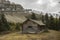 Old Log Cabin in Canadian Rocky Mountains