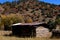 Old log cabin in the Colorado Rocky Mountains